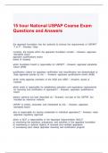 15 hour National USPAP Coarse Exam Questions and Answers