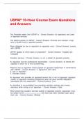 USPAP 15-Hour Course Exam Questions and Answers