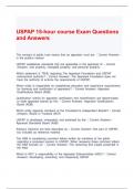 USPAP 15-hour course Exam Questions and Answers 2024-2025