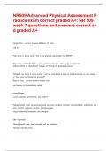 NR-509 Week 3 Quiz exam questions and answers correct (recommended by professors) package deal Download to ace test!!