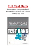 Primary Care Interprofessional Collaborative Practice 6th Edition Buttaro Test Bank