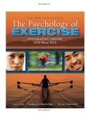 Psychology of Exercise Integrating Theory and Practice 3rd Edition Lox Test Bank