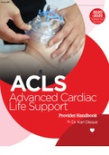 ACLS Advanced CardiacLife Support Provider Handbook BY Dr. Karl Disque