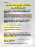 ACLS PRE-TEST ANNOTATED ANSWER KEY 2022 ACLS PHARMACOLOGY