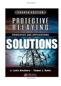 Protective Relaying Principles and Applications 4th Edition Blackburn Solutions Manual