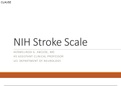 STROKE SCA 411-STROKE SCALE ANSWERS.