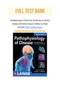 Pathophysiology of Disease An Introduction to Clinical Medicine 8th Edition Hammer McPhee Test Bank