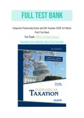 Corporate Partnership Estate and Gift Taxation 2020 1st Edition Pratt Test Bank