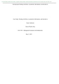 Case Study-Dealing with Risk and Uncertainty | Assignment: Dealing with Risk, Asymmetric Information, and Incentives ECO 550; complete guide_latest summer 2022