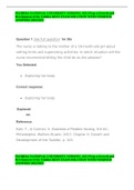 FLORIDA NATIONAL UNIVERSITY NURSING  4211 Prep u Growth and Development of the Toddler BEST EXAM SOLUTION WITH VERIFIED ANSWERS 2022/2023