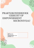 Praktijkgericht op empowerment microniveau