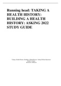 NRNP 6552 Module 1 Assignment: Taking a Health History: Building a Health History: Asking Difficult Questions 2022/2023 