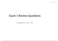 NR 283 Exam 1 Review Questions and Answers