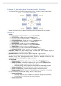 Summary Organisation & Environment