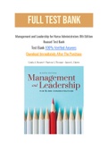 Management and Leadership for Nurse Administrators 8th Edition Roussel Test Bank