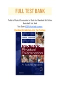 Pediatric Physical Examination An Illustrated Handbook 3rd Edition Duderstadt Test Bank