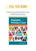 Pediatric Primary Care 4th Edition, Richardson Test Bank