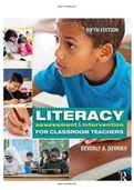 Literacy Assessment and Intervention for Classroom Teachers 5th Edition DeVries Test Bank