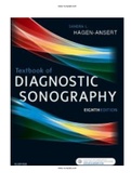 Textbook of Diagnostic Sonography 8th Edition Hagen Ansert Test Bank