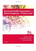 Advanced Health Assessment and Clinical Diagnosis in Primary Care 5th Edition Dains Test Bank