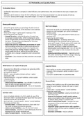 IB Business & Management (HL) - Revision Poster - 3.5 Profitability and Liquidity Ratios