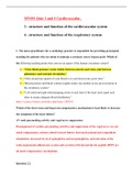 MN551 Quiz 3 and 4 Cardiovascular. 