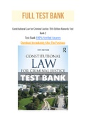 Constitutional Law for Criminal Justice 15th Edition Kanovitz Test Bank 2