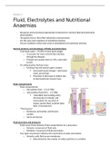 Fluids, electrolytes and nutritional anaemias 