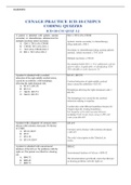 CENAGE PRACTICE ICD-10-CM/PCS CODING QUIZZES ICD-10-CM QUIZ 5.1