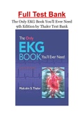 The Only EKG Book You’ll Ever Need 9th Edition by Thaler Test Bank