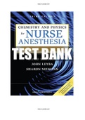 Chemistry and Physics for Nurse Anesthesia 3rd Edition Shubert Test Bank