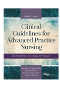 Clinical Guidelines for Advanced Practice Nursing 3rd Edition Collins-Bride Test Bank