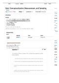 EDUC 750 Quiz 2 - Conceptualization, Measurement, and Sampling