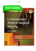 Contemporary Medical-Surgical Nursing 2nd Edition by Daniels, Nicoll – Test Bank |ISBN-13:9780840023377|Complete Test bank Guide A+