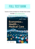 Economics of Health and Medical Care 7th Edition Hicks Test Bank