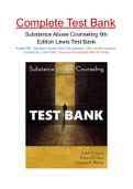 Substance Abuse Counseling 6th Edition Lewis Test Bank