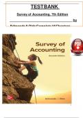 Test Bank for Survey of Accounting, 7th Edition by Thomas Edmonds