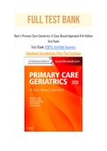 Ham’s Primary Care Geriatrics: A Case-Based Approach 6th Edition Test Bank