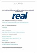 WGU C214 0A Financial Management Retake Exam Questions and Answers (2024/2025} (Verified Answers}