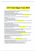 ATI Vital Signs Test 2024