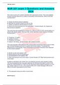 NUR 221 exam 3 Questions and Answers 2024