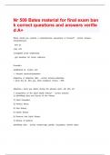 Nr 509 Bates material for final exam bank correct questions and answers verified A+