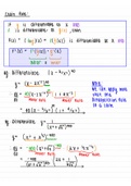 Engineering math 115 Chain Rule, Implicit differentiation, Trig derivatives