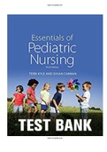 Essentials of Pediatric Nursing 3rd Edition Kyle Carman Test Bank|ISBN-13 ‏: ‎978-1451192384|Complete Test Bank Guide A+