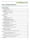 aqa alevel biology unit one and two 