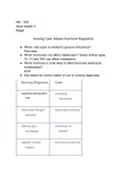  Edapt Nursing Care: Altered Hormonal Regulation