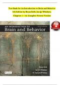 Test Bank For An Introduction to Brain and Behavior 6th Edition By Bryan Kolb, Ian Q. Whishaw, G. Campbell Teskey