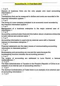 Test bank for survey of accounting, 7th edition by thomas edmonds 2024