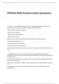 PRAXIS 5205 Practice Exam Questions and Answers