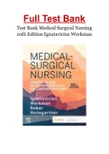 Test Bank Medical Surgical Nursing 10th Edition Ignatavicius Workman